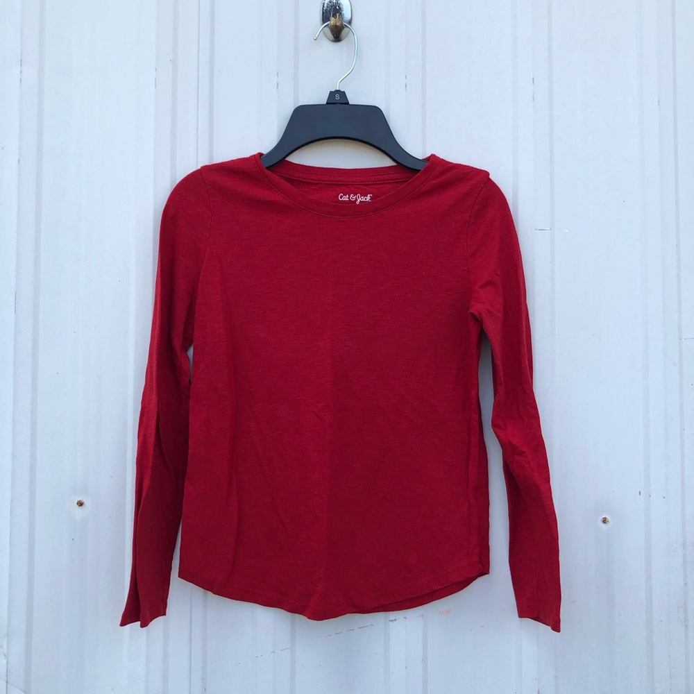 cat & jack red long sleeve